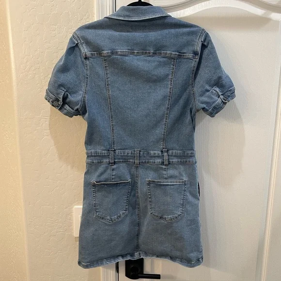 NWOT Habitual Denim Mini Dress - Picture 2 of 4